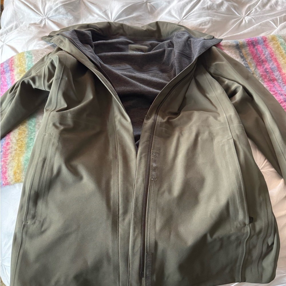 The North Face Sage Green Softshell Barn Jacket
